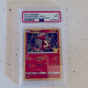 2021 PSA POKÉMON #9 CHARMANDER - HOLO MINT PSA #9
